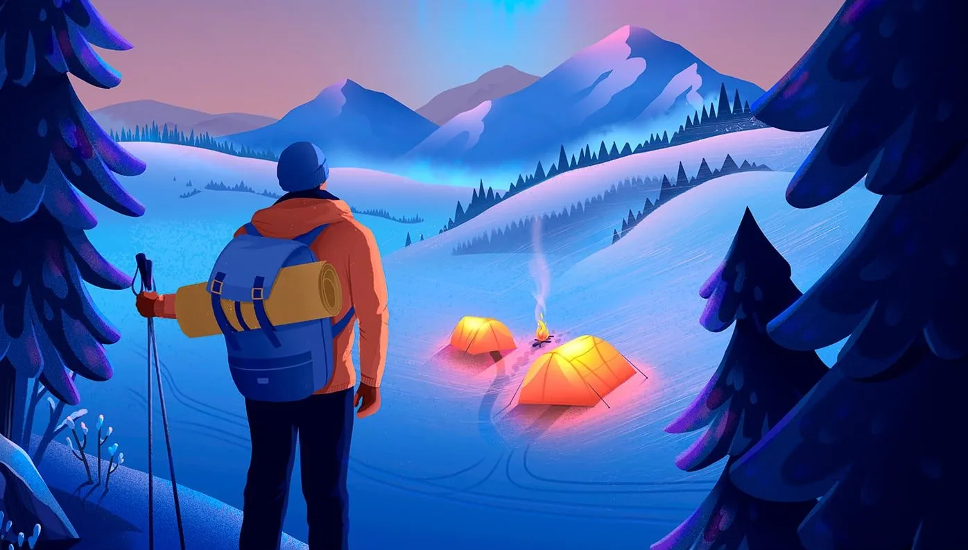 Illustration von Anna Kupstova im Stil Flat 2.0
