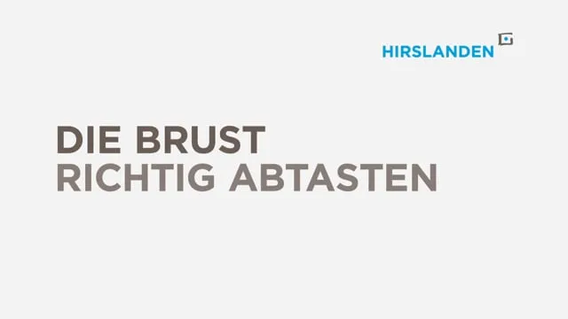 Brust abtasten