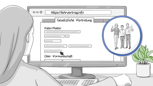 Lehrvertrag online ausfüllen